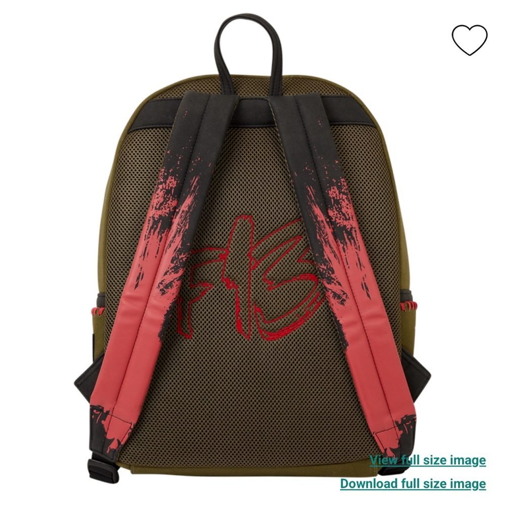Loungefly Friday the 13th Camp Crystal Lake Canvas Full-Size Backpack - Picture 7 of 9